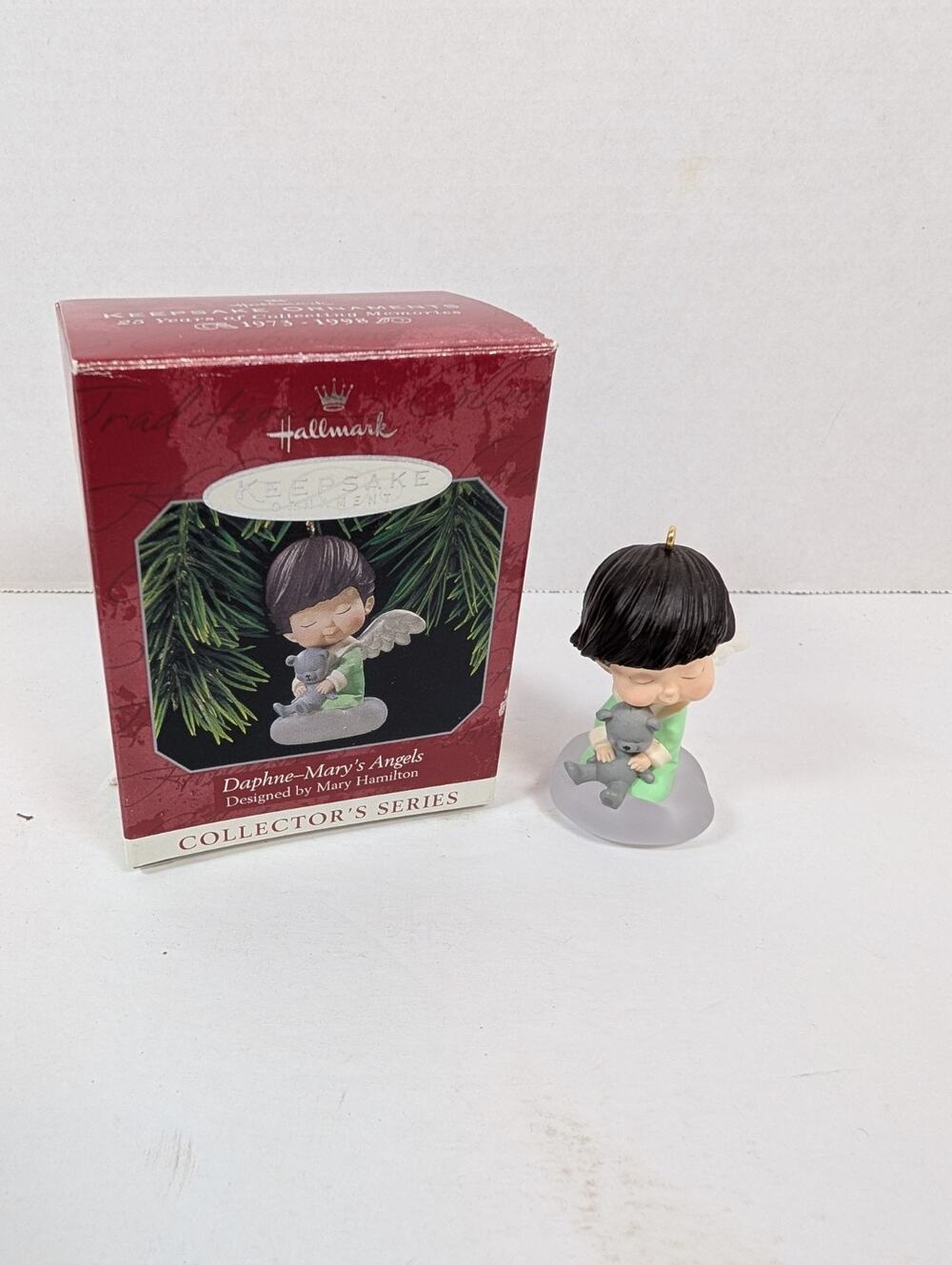 Mary's Angels Hallmark Keepsake Ornament Daphne 11th Collectors Series 1998 IOB